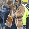 Nick Offerman The Umbrella Academy Shearling Coat