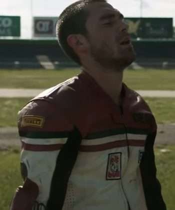 One Fast Move 2024 Movie K.J. Apa Leather Jacket