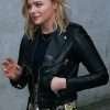 Moretz The 5th Wave Chloe Grace Black Leather Jacket
