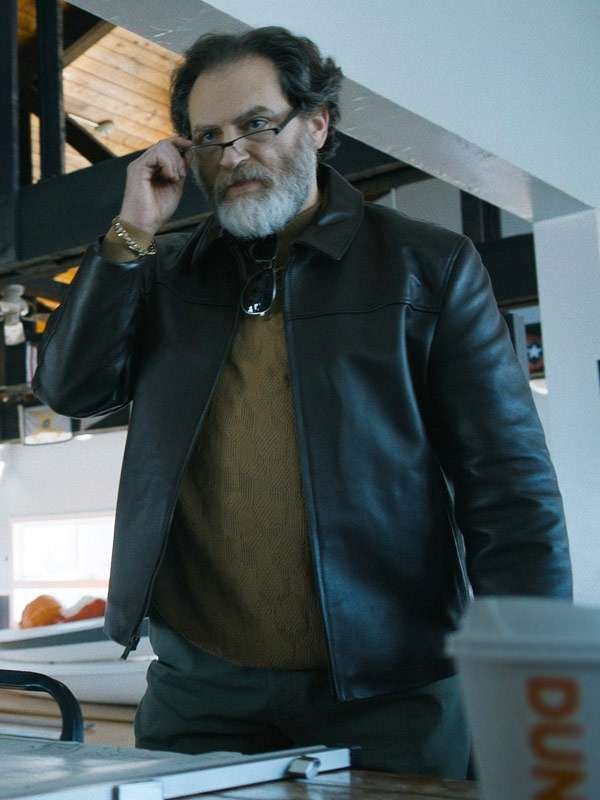 The Instigators 2024 Michael Stuhlbarg Leather Jacket