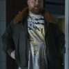 The Instigators 2024 Paul Walter Hauser Shearling Jacket