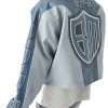 Upsahl SiriusXM Studio Grey Leather Jacket