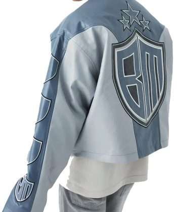 Upsahl SiriusXM Studio Grey Leather Jacket