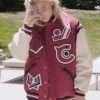 Chloë Grace Moretz Street Style Varsity Jacket
