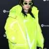 Billie Eilish LA Spotify Party Green Puffer Hooded Jacket
