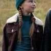 Movie Bookworm 2024 Nell Fisher Shearling Jacket