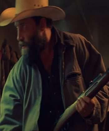 Catching Dust 2024 Jai Courtney Grey Cotton Jacket