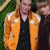 Fashion Awards Charlie Heaton Yellow Bomber Jacket