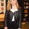 Chloe Grace Moretz Black Biker Leather Jacket