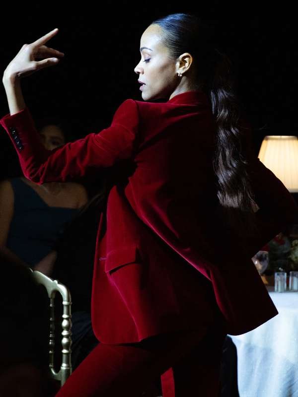Emilia Pérez 2024 Zoe Saldana Red Blazer - The American Outfit