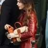 Emily Cooper Emily in Paris S04 Part 2 Maroon Leather Jacket