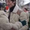 Gabriel Emily in Paris S04 Beige Quilted Jacket