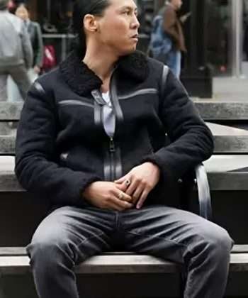 FBI S05 Nico Chao Black Shearling Leather Jacket