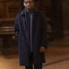 Industry Season 02 Gus Sackey Black Wool Coat