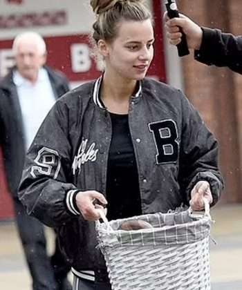 Chloe Ayling Kidnapped 2024 Grey Varsity Bomber Jacket