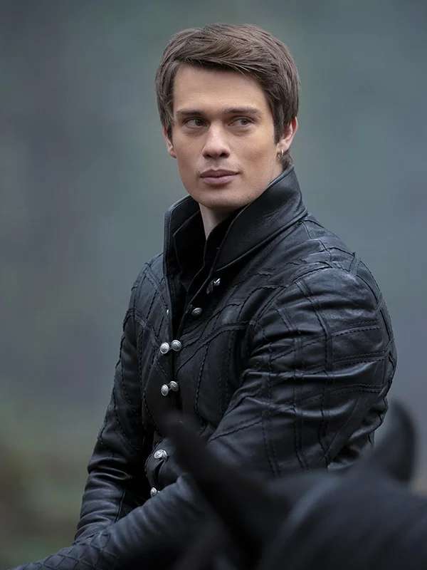 Mary & George Nicholas Galitzine Black Jacket Mary & George Nicholas Galitzine Black Leather Jacket