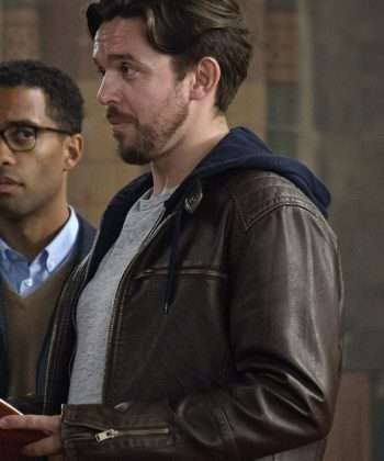 Alternative view of Van der Valk Brad de Vries Brown Leather Jacket