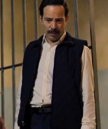 The Accident S01 Plutarco Santos Black Quilted Vest