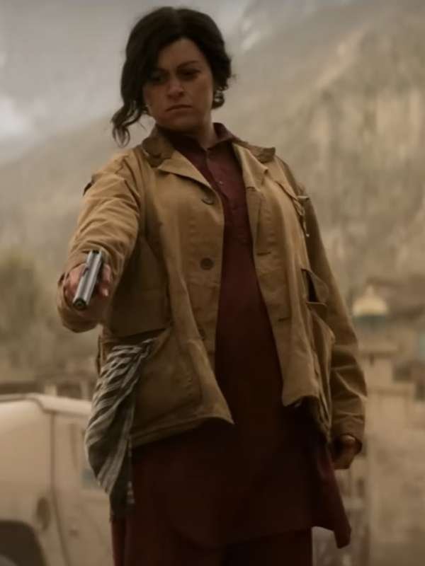 The Old Man S02 Angela Adams Brown Jacket