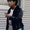 The Bear S01 Tina Marrero Black Shearling Leather Jacket