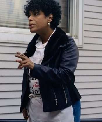 The Bear S01 Tina Marrero Black Shearling Leather Jacket