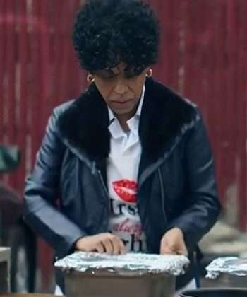 The Bear S01 Tina Marrero Black Leather Jacket
