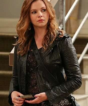 Two and a Half Men S11 Jenny Harper Leather Jacket