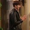 Walden Schmidt Two and a Half Men S10 Black Leather Jacket