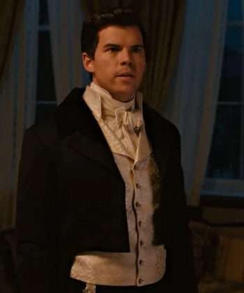 Luke Newton Bridgerton S03 Black Tailcoat