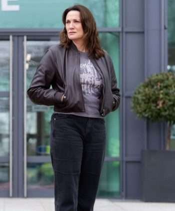 Curfew 2024 Pamela Leather Bomber Jacket