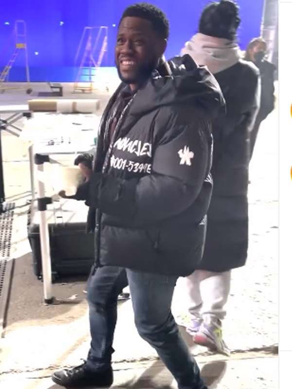 Fight Night The Million Dollar Heist Kevin Hart Black Puffer Jacket