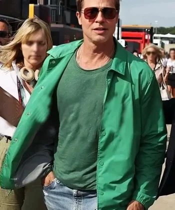 Formula One 2025 Brad Pitt Green Jacket