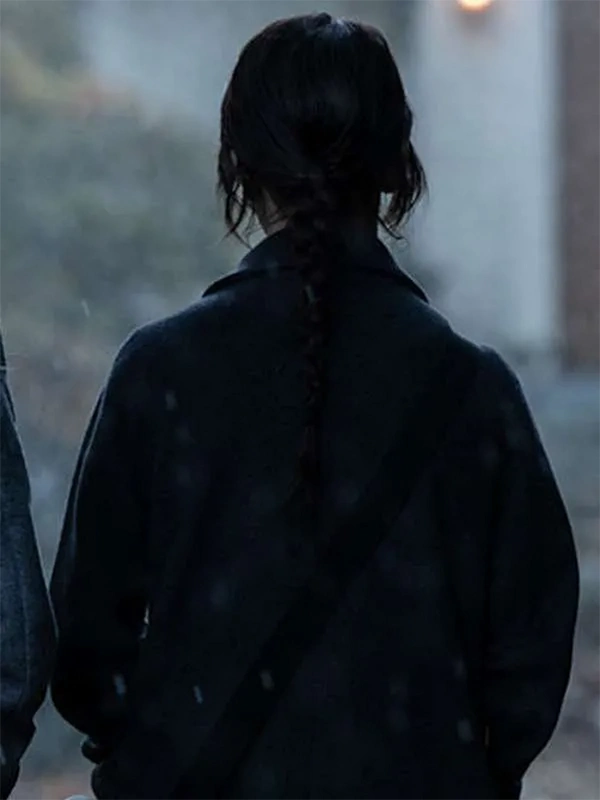 Heretic 2024 Sophie Thatcher Black Coat