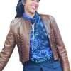 Paloma Castel La Maison Brown Leather Jacket