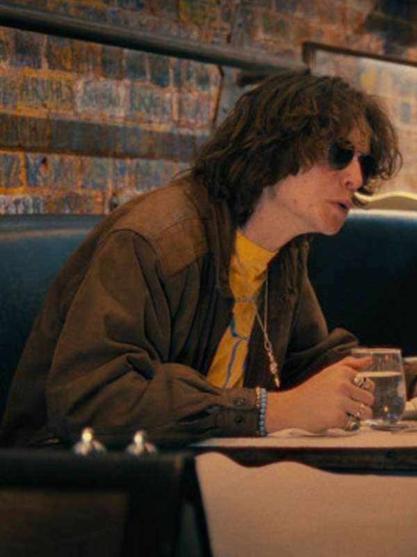 Mustard Man 2024 Movie Albert DiCesare Brown Leather Jacket