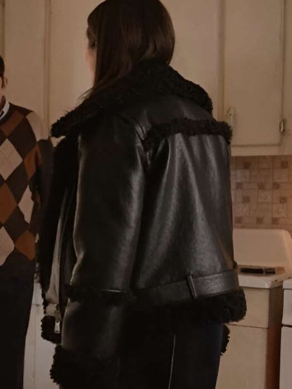 Only Murders in the Building S04 Mabel Mora Shearling Black Jacket