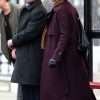 Slow Horses S03 Diana Taverner Maroon Wool Coat