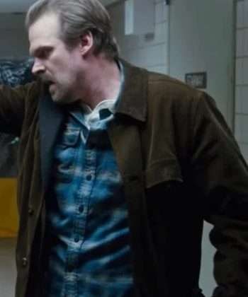 Stranger Things Jim Hopper Brown Corduroy Jacket