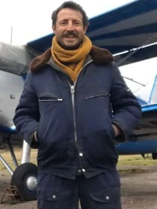 Yuri Ismaylov Stranger Things Blue Shearling Jacket
