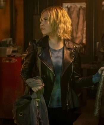 The 100 S07 Clarke Griffin Black Leather Jacket
