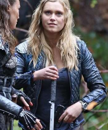The 100 S02 Clarke Griffin Black Quilted Leather Jacket