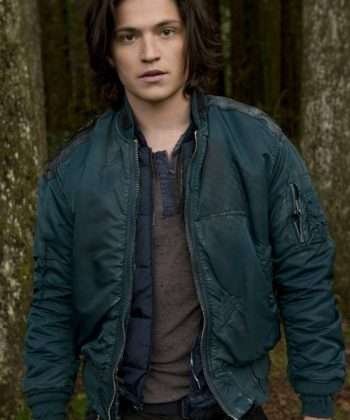 The 100 Finn Collins Blue Bomber Jacket