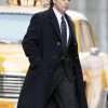 The Apprentice 2024 Sebastian Stan Black Wool Coat