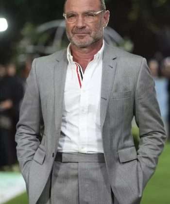 The Perfect Couple 2024 Liev Schreiber Grey Suit