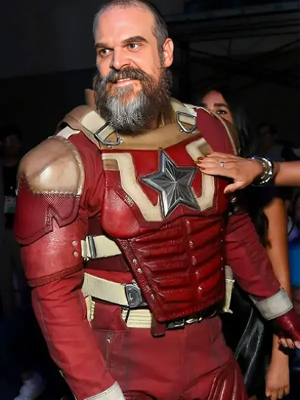 David Harbour Thunderbolts 2025 Red Jacket