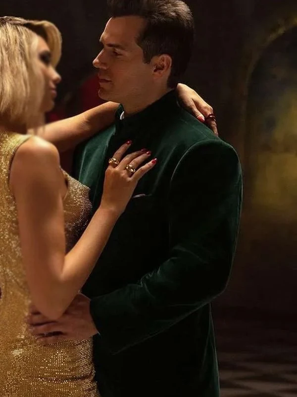 Henry Cavill Argylle Green Velvet Coat