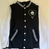 Alkaline Trio Skull Black and White Varsity Jacket