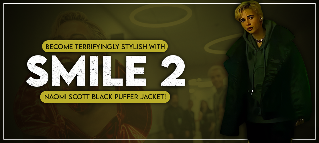 Become Terrifyingly Stylish with Smile 2 Naomi Scott Black Puffer Jacket