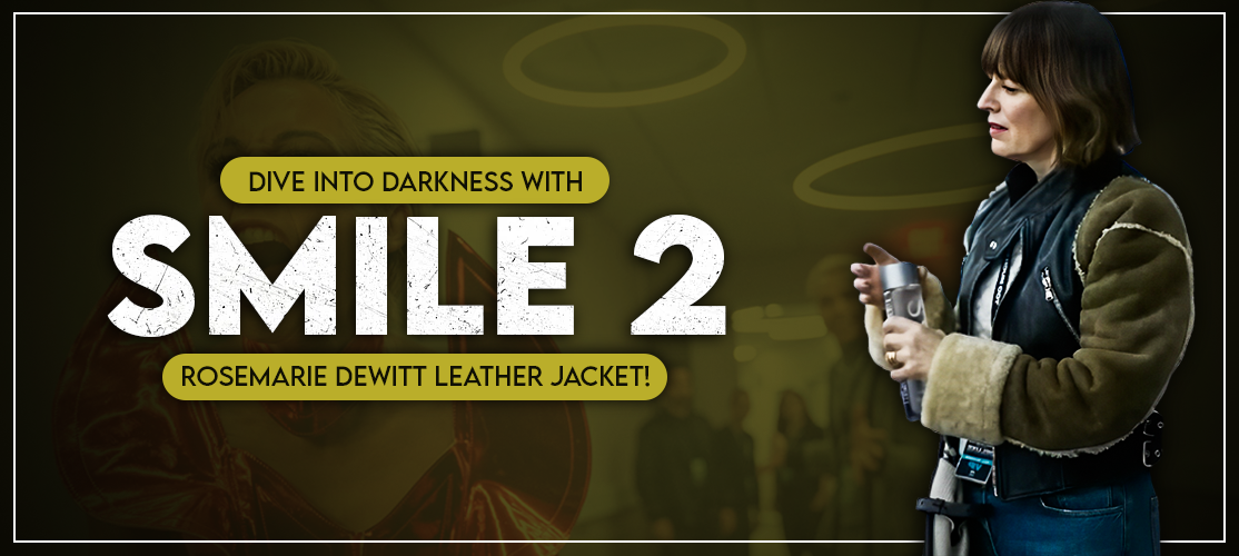 Dive into Darkness with Smile 2 Rosemarie DeWitt Leather Jacket!