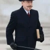 Hercule Poirot A Haunting in Venice Blue Trench Coat